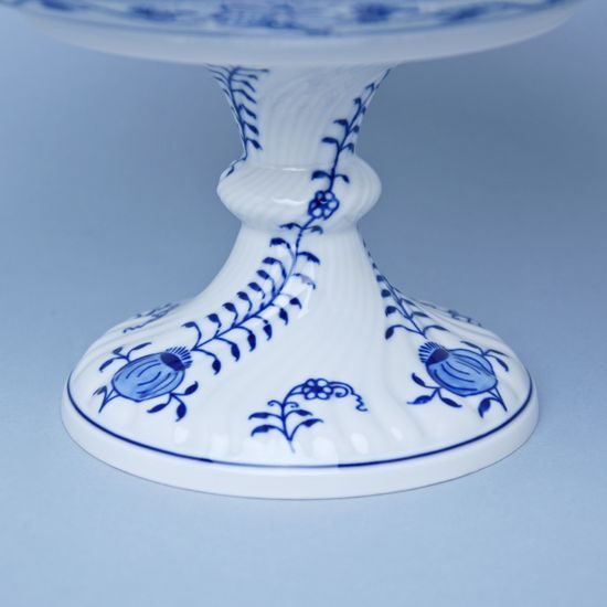 Mísa kompotová oboustranná 24 cm na ozdobné noze nízké, Cibulák, originální z Dubí