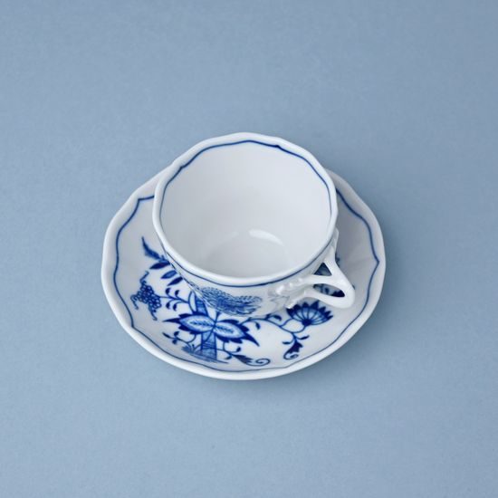 Cup and saucer A + A, 80 ml / 11 cm for mocca (mini coffee), Original Blue Onion Pattern