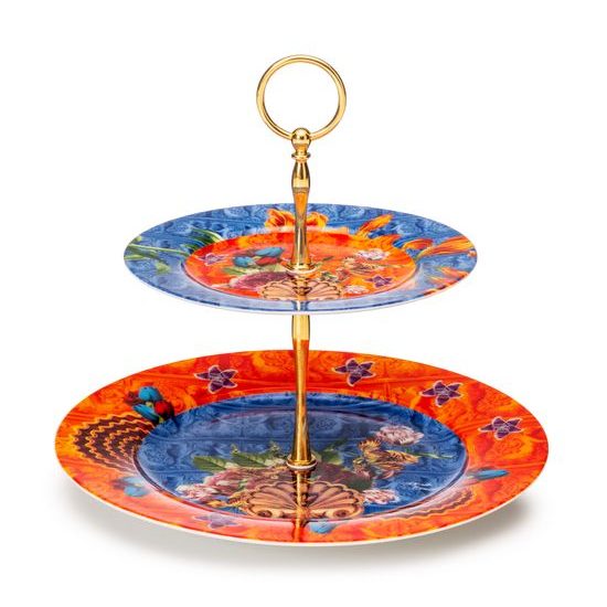 2-pcs. Compartment dish (27 + 19 cm), Foulard, Lamart: Palais Royal