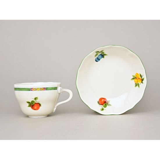 Cup and saucer B plus B 0,21 l / 14 cm for coffee, Cesky porcelan a.s.