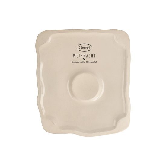 Candle holder Snowed-in Chicken Coop 14.5 / 16.5 / 15.5 cm, stoneware, Goebel
