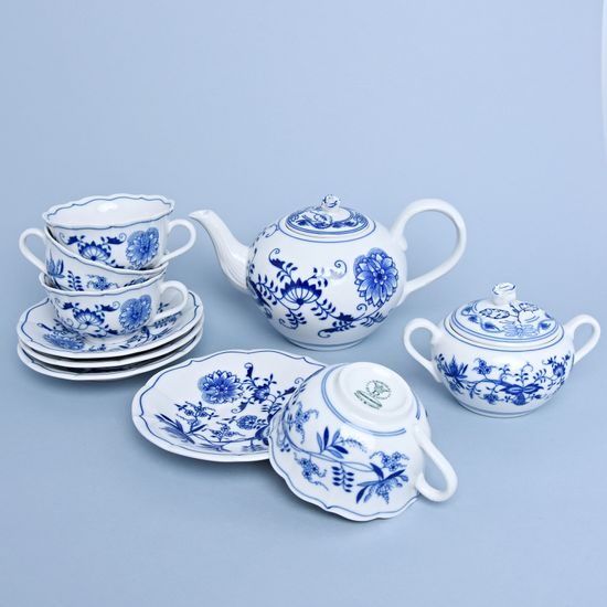 Tea set for 4 pers., Original Blue Onion Pattern