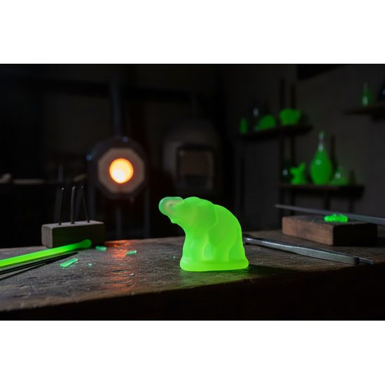 Elephant (uranium glass), Glassworks Janov
