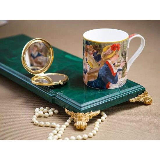 Hrnek 380 ml, Snídaně veslařů, A. Renoir, kostní porcelán Carmani
