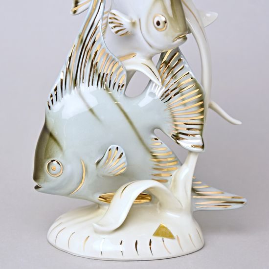 RYBY Skaláry 15,5 x 9,5 x 25,5 cm, Luxor, Porcelánové figurky Duchcov