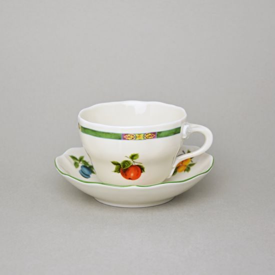 Cup and saucer B plus B 0,21 l / 14 cm for coffee, Cesky porcelan a.s.