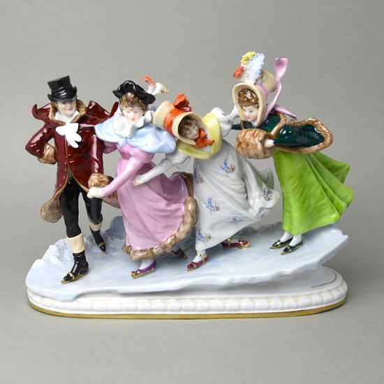 Ice-sport 32 x 13 x 25 cm, Felix Zeh, Porzellanmanufaktur Scheibe-Alsbach