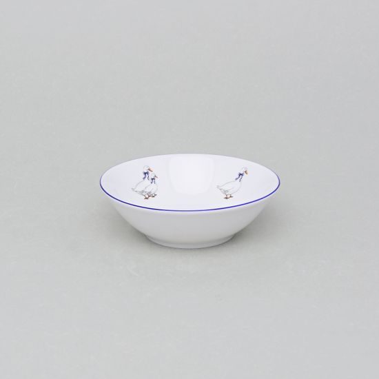 Coups husy, Miska 13 cm, Thun 1794, karlovarský porcelán