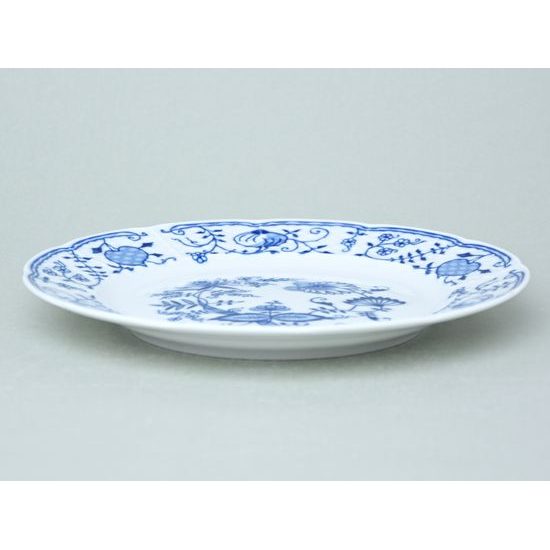 Plate flat 24 cm, Thun 1794 Carlsbad porcelain, Natalie Blue Onion