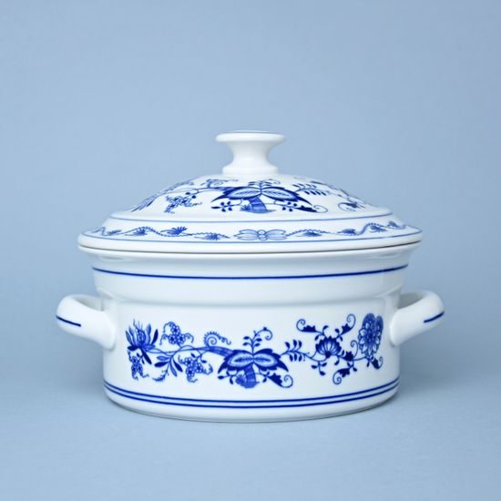 Baking pot with lid 1,5 l, Original Blue Onion Pattern