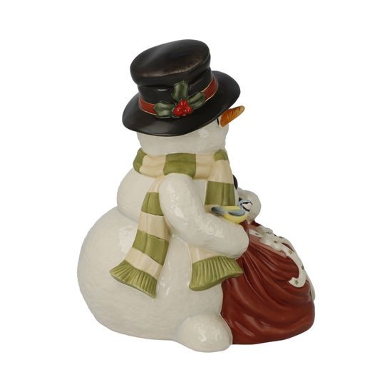 Figurine Snowman gifts for the holidays 14.50 / 18.50 / 22.00 cm, stoneware, Goebel