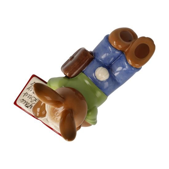 Rabbit figurine with a book 12.5 / 7 / 8.5cm, stoneware, Goebel