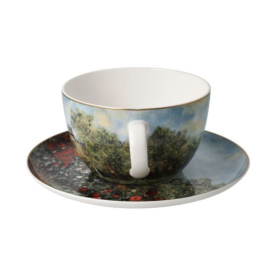 Cup and saucer Claude Monet - The Artist´s House, 0,5 l / 19 cm, Fine Bone China, Goebel