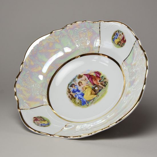 The Three Graces: Bowl deep 25 cm, Thun 1794 Carlsbad porcelain, BERNADOTTE