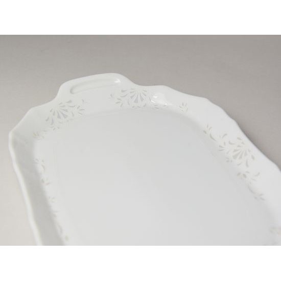 Frost no line: Platter small 23 cm, Thun 1794 Carlsbad porcelain, BERNADOTTE