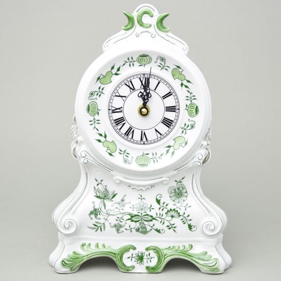 Mantel clock 28 cm, Original Green Onion pattern