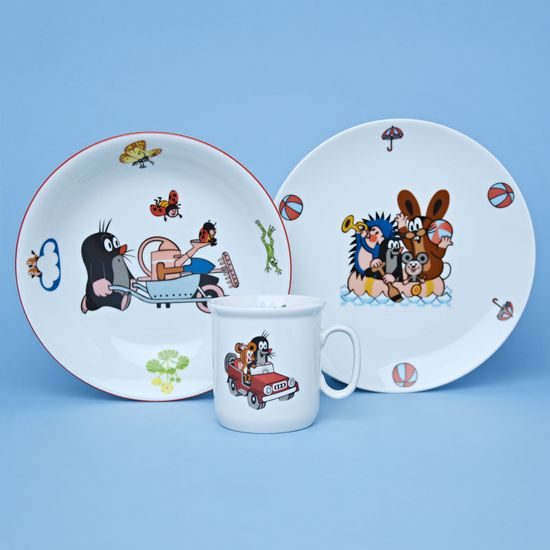 Children's set 3 pcs. random, Mole, Thun 1794 Carlsbad porcelain