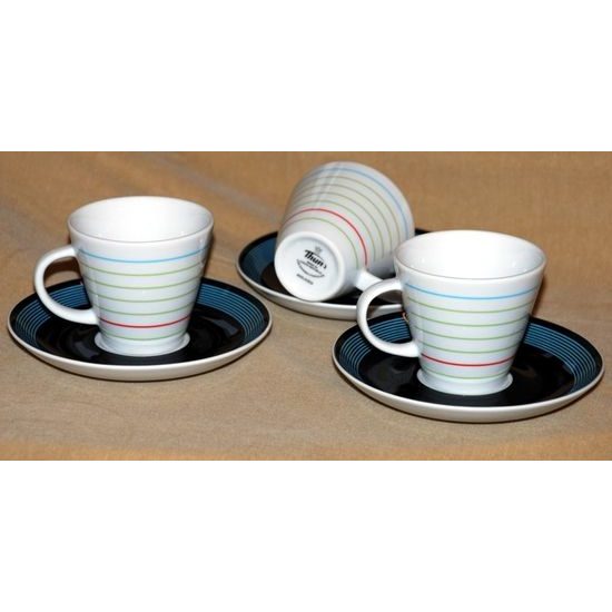 Cup and saucer mocca 100 ml, Thun 1794 Carlsbad porcelain, TOM 330164