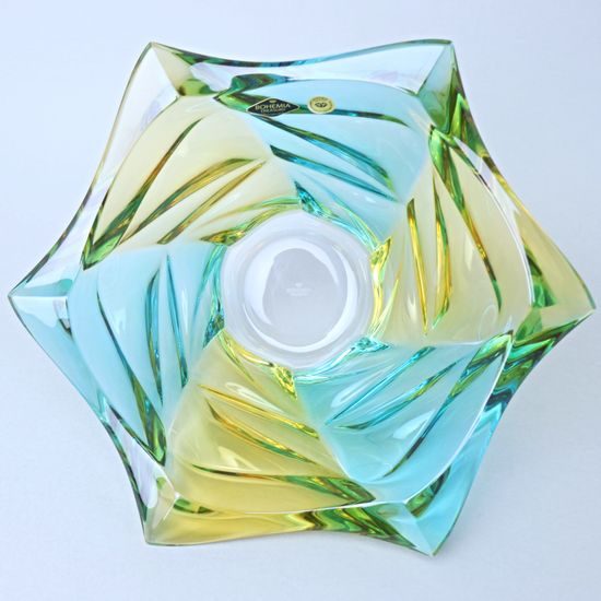 Křišťálová mísa FLAMENCO Lemon 29,5 cm, Bohemia Treasury