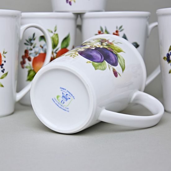 Hrnek Erin 12 cm 0,42 l, ovoce 6 ks., Český porcelán a.s.