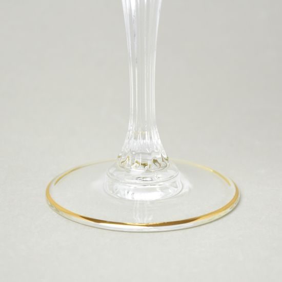 Astra Gold: Wine glass 280 ml, crystal + gold, Adagio, Royal Golden Embossed light decor