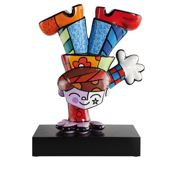 Figurine Romero Britto - Dancing Boy, 35,5 / 17,5 / 47,5 cm, Porcelain, Goebel