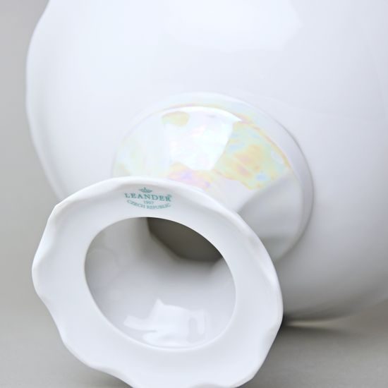 656: Fruit bowl footed h 16 cm, d 23 cm, Sonáta, flowers, Leander Loučky