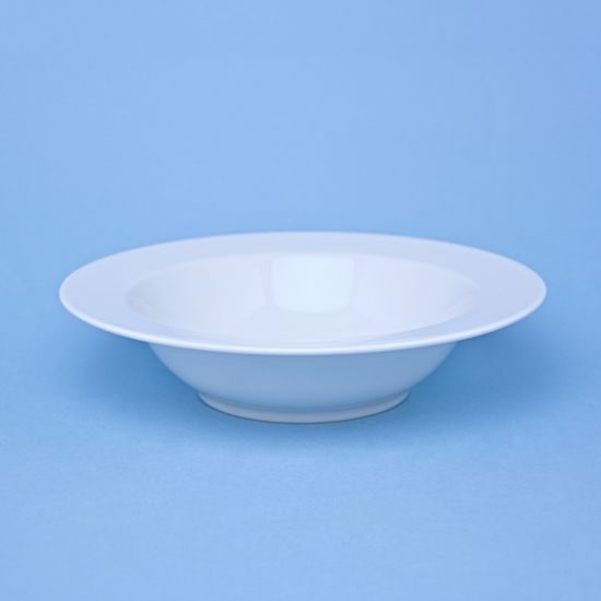 Plate deep 22 cm (450 ml), ELLA white, Thun 1794, karlovarský porcelán