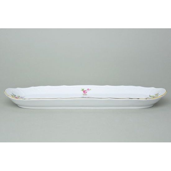 Tray square 37 cm, Thun 1794 Carlsbad porcelain, BERNADOTTE Meissen Rose
