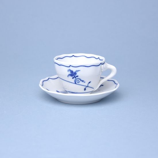 Cup + saucer A + A 80 ml / 11 cm for espresso, Eco blue, Cesky porcelan a.s.