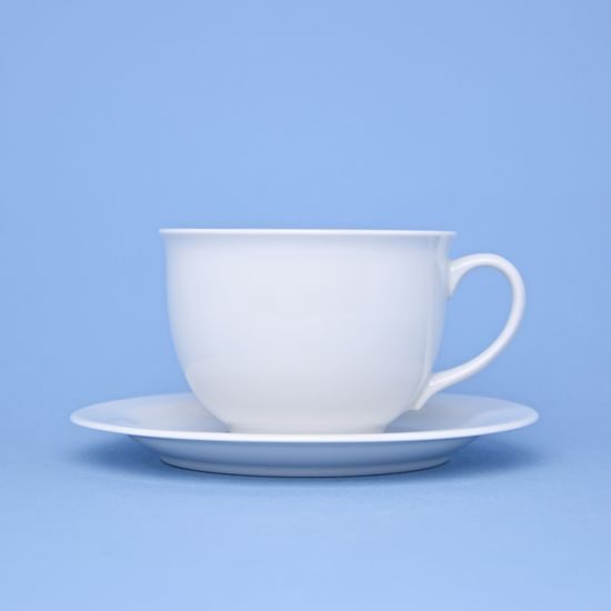 Olga: Breakfast cup 400 ml + saucer 19 cm, Český porcelán a.s.