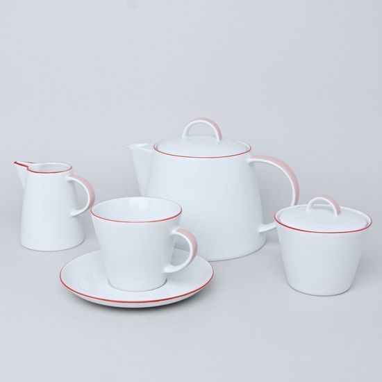 Tea set for 6 persons, Thun 1794 Carlsbad porcelain, TOM 29965