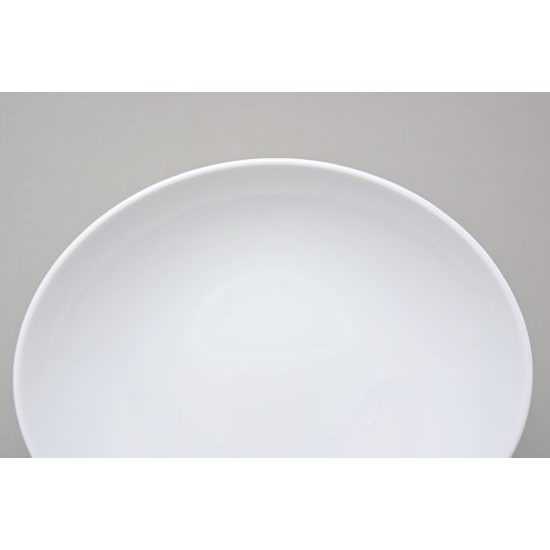 Plate deep 23 cm, Thun 1794 Carlsbad porcelain, Loos white