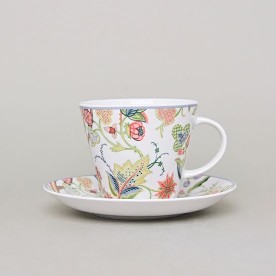 Tea / coffee cup and saucer 220 ml, Thun 1794 Carlsbad porcelain, TOM 30005