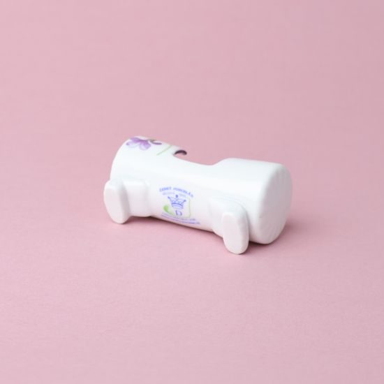 Dóza na párátka 8 cm, fialky, Český porcelán a.s.
