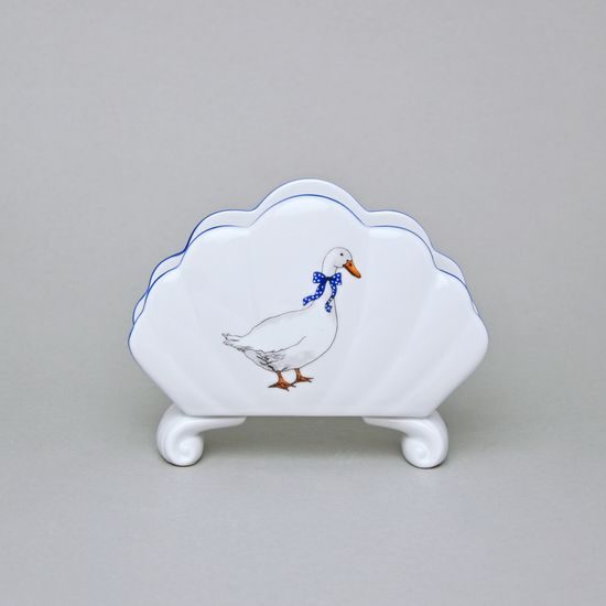 Stojánek na ubrousky 10 cm, husy, Český porcelán a.s.