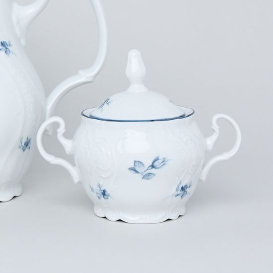 Kávová souprava pro 6 osob, Thun 1794, karlovarský porcelán, BERNADOTTE kytička