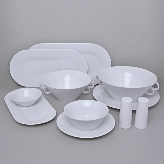Bohemia White, Dining ste for 6 pers., design Pelcl, Český porcelán a.s., QII