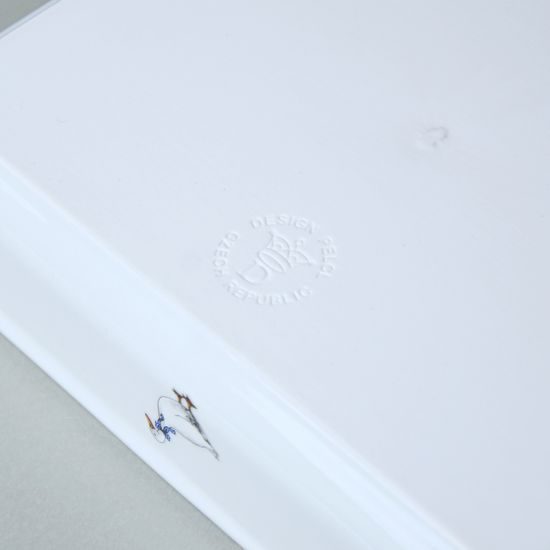 Mísa Bohemia zapékací, dekor Husy, 27 x 17 cm, Český porcelán a.s.