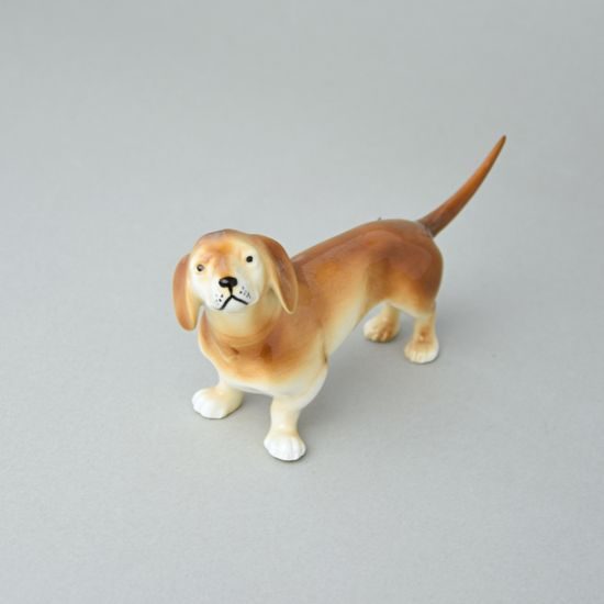 Dog 16,5 x 6 x 8,5 cm, luxor, Porcelain Figures Duchcov