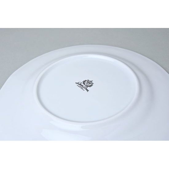 Talíř mělký 26 cm, Aristokrat, Queens Crown, Original Bohemia porcelain