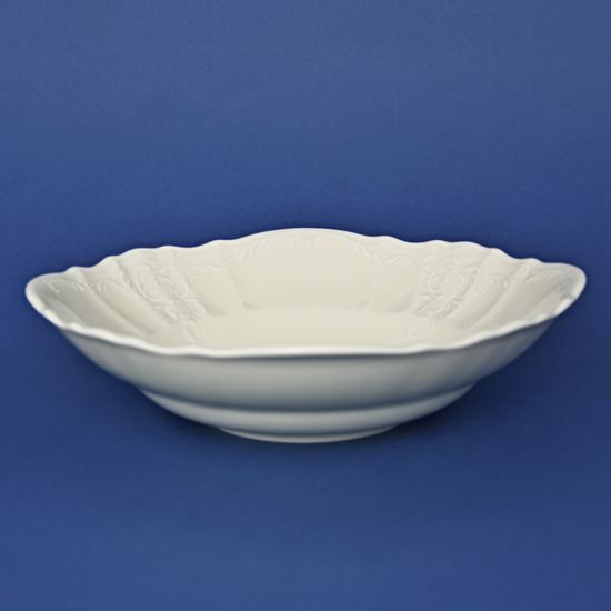 Bowl deep 25 cm, Thun 1794 Carlsbad porcelain, BERNADOTTE ivory
