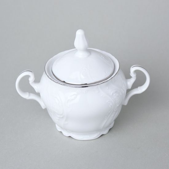 Cukřenka 300 ml, Thun 1794, karlovarský porcelán, BERNADOTTE platina