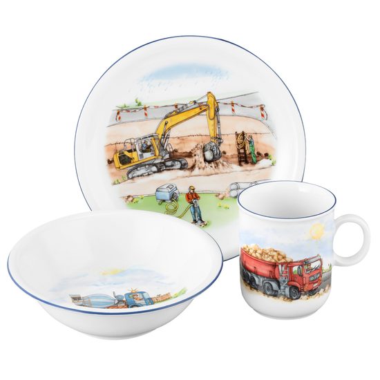 Little builder: Childres set 3 pcs., Compact 25285, Seltmann porcelain