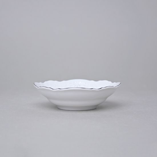Miska 13 cm, Thun 1794, karlovarský porcelán, BERNADOTTE mráz, platinová linka