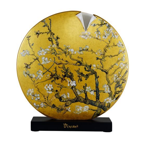 Vase V. van Gogh - Almond Tree Golden, 31 / 8 / 33,5 cm, Porcelain, Goebel