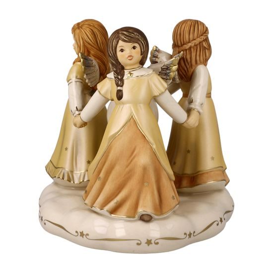 Angels Heavenly Circle Dance 19 / 19 / 17,5 cm, stoneware, Goebel