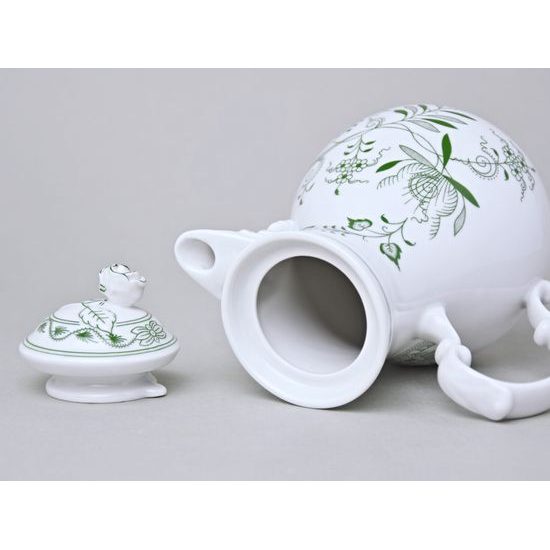 Konvice kávová s víčkem 600 ml, zelený cibulák, Český porcelán a.s.