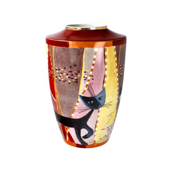 Váza Sottosopra, 16 / 16 / 24 cm, porcelán, R. Wachtmeister, Kočky Goebel
