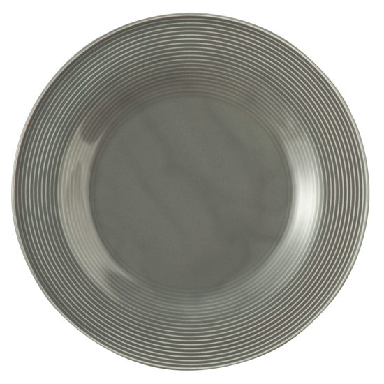Beat perleťová šedá: Talíř mělký 30 cm, porcelán Seltmann